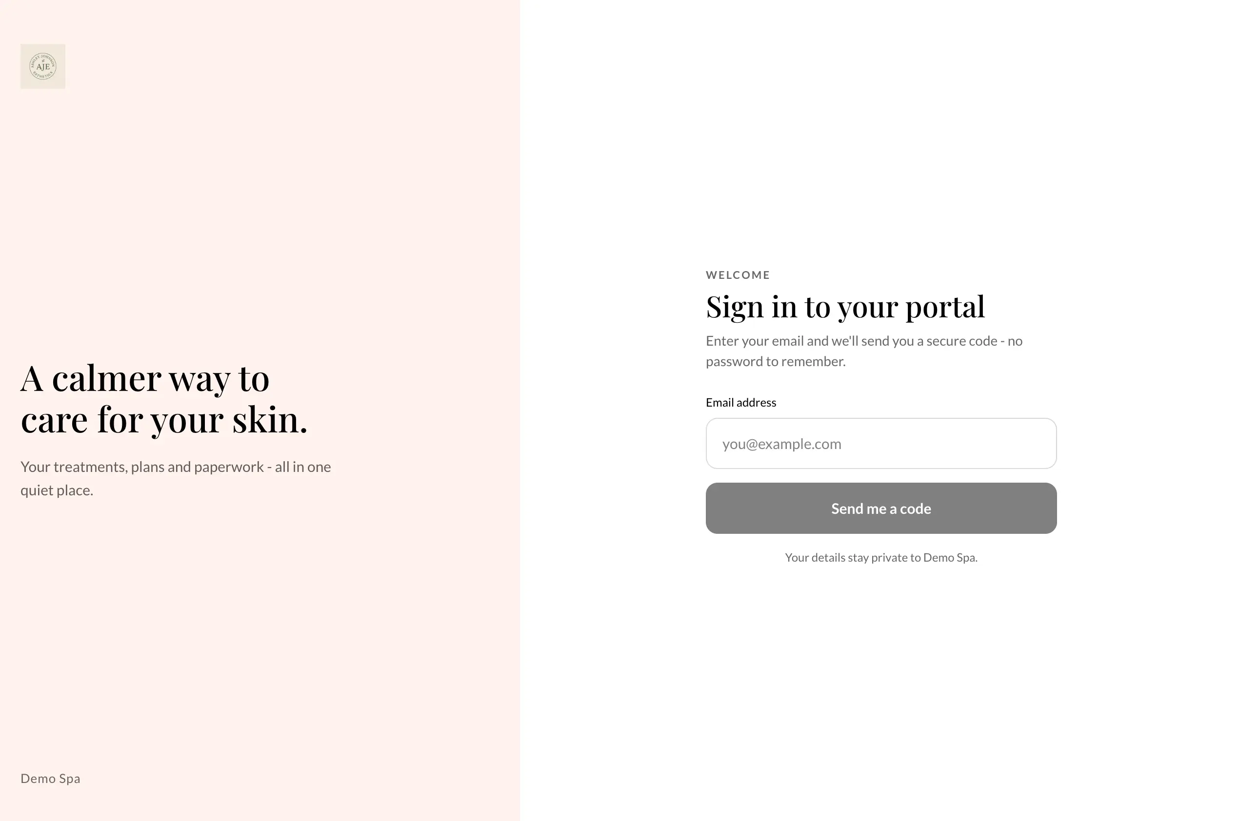 SpaSphere client portal