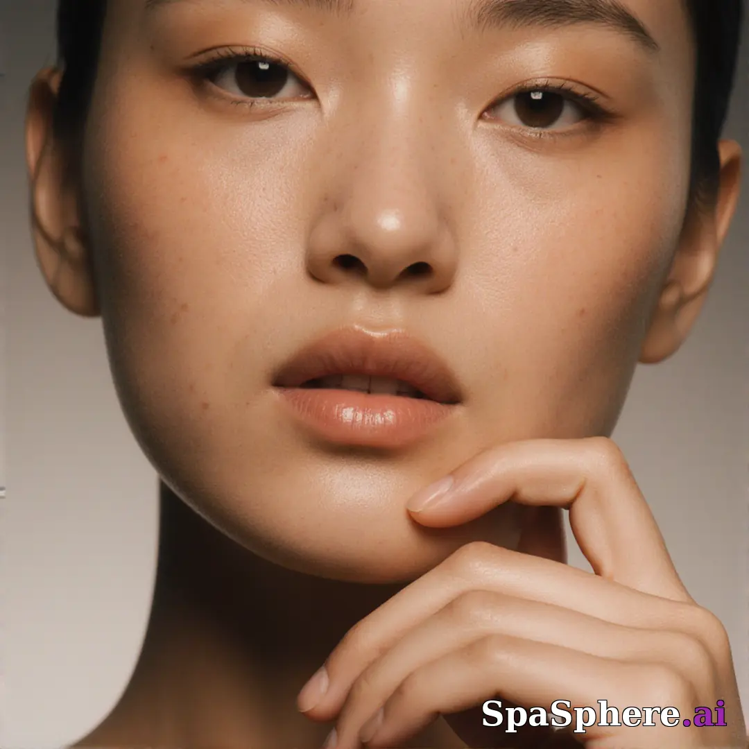 Cinematic skincare close-up with mixed warm and cool light and hydrated skin texture. (17) [1080x1080]