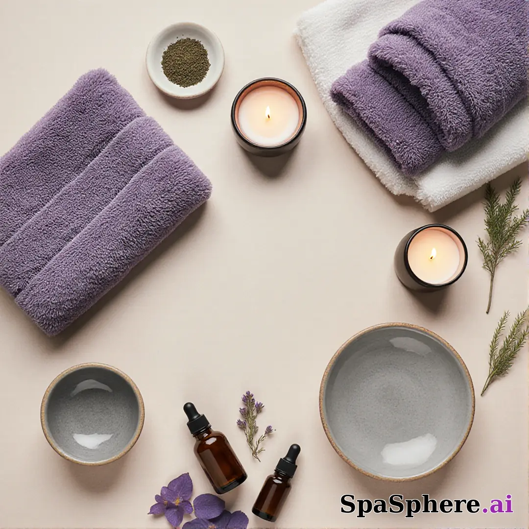 Global spa ritual flatlay – inspired by traditional skincare practices worldwide. (02) [1080x1080]