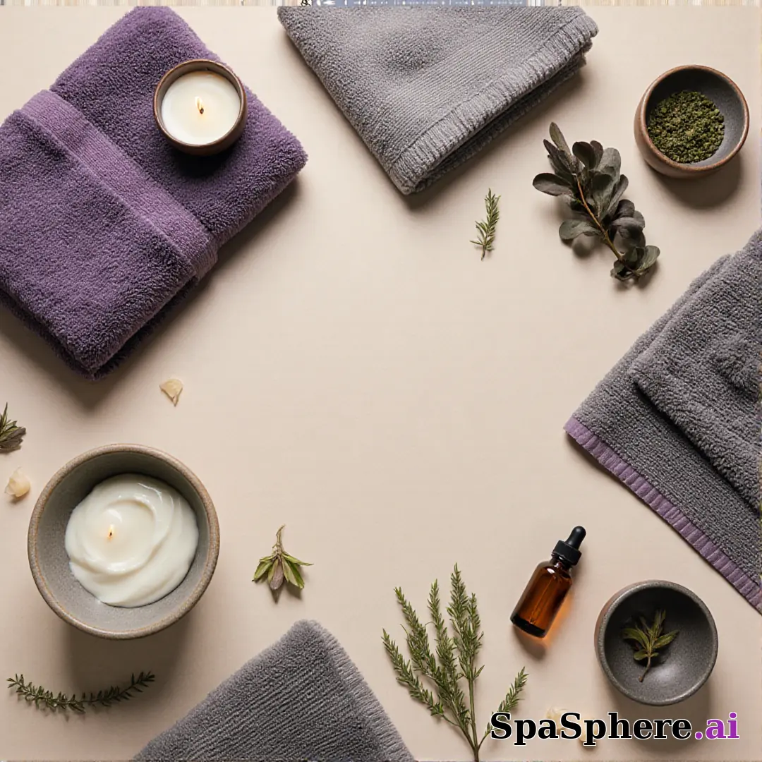 Global spa ritual flatlay – inspired by traditional skincare practices worldwide. (04) [1080x1080]