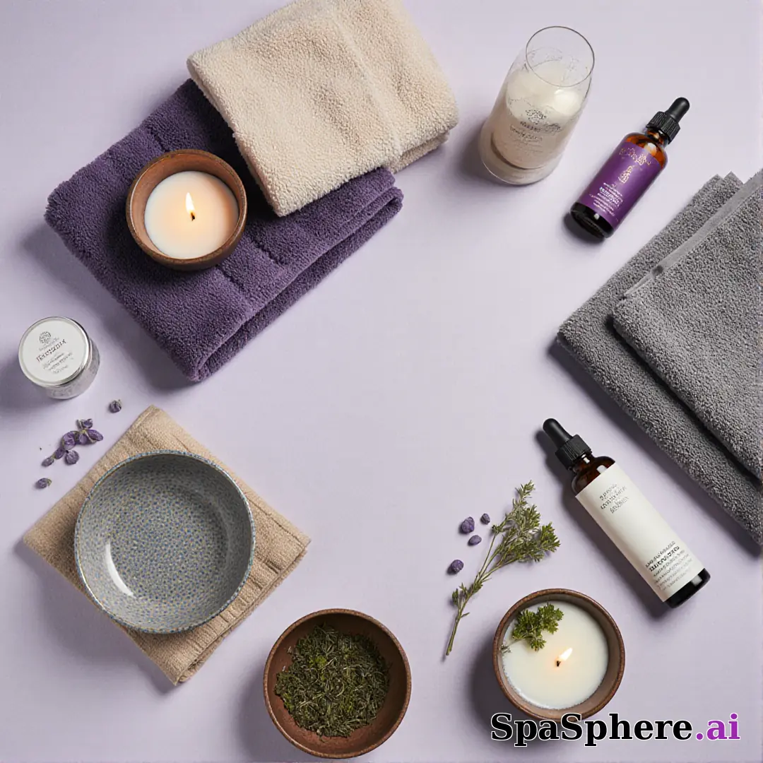 Global spa ritual flatlay – inspired by traditional skincare practices worldwide. (06) [1080x1080]