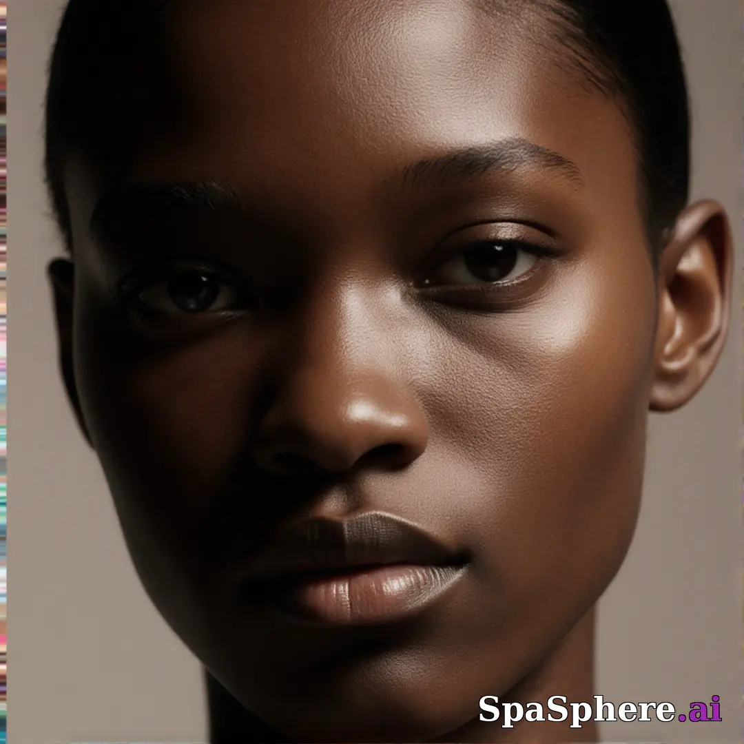 Deep radiant skin close-up with soft side light and subtle contour highlights, luxury spa aesthetic. (08) [1080x1080]