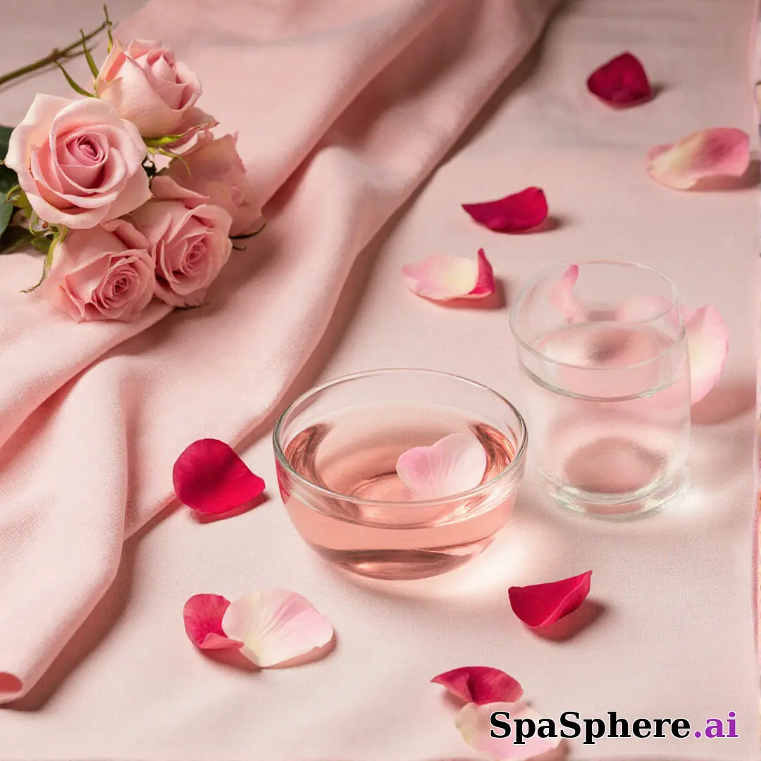 Soft pink rose petal spa flatlay – gentle feminine energy for estheticians. (01) [1080x1080]