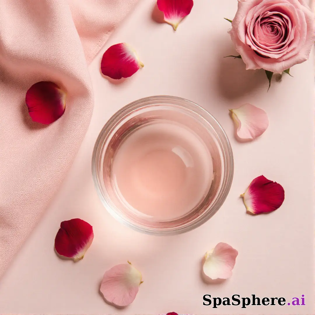 Soft pink rose petal spa flatlay – gentle feminine energy for estheticians. (11) [1080x1080]