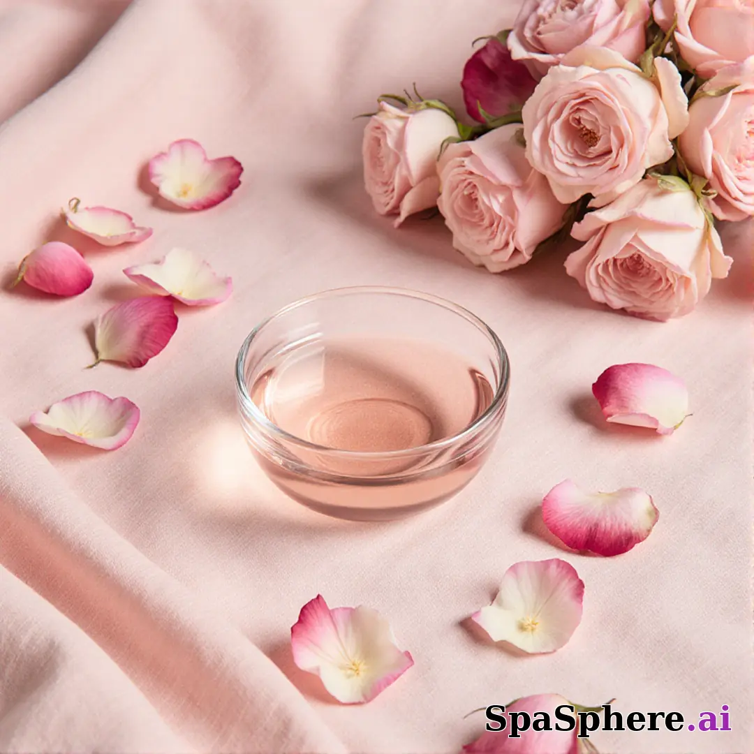 Soft pink rose petal spa flatlay – gentle feminine energy for estheticians. (14) [1080x1080]