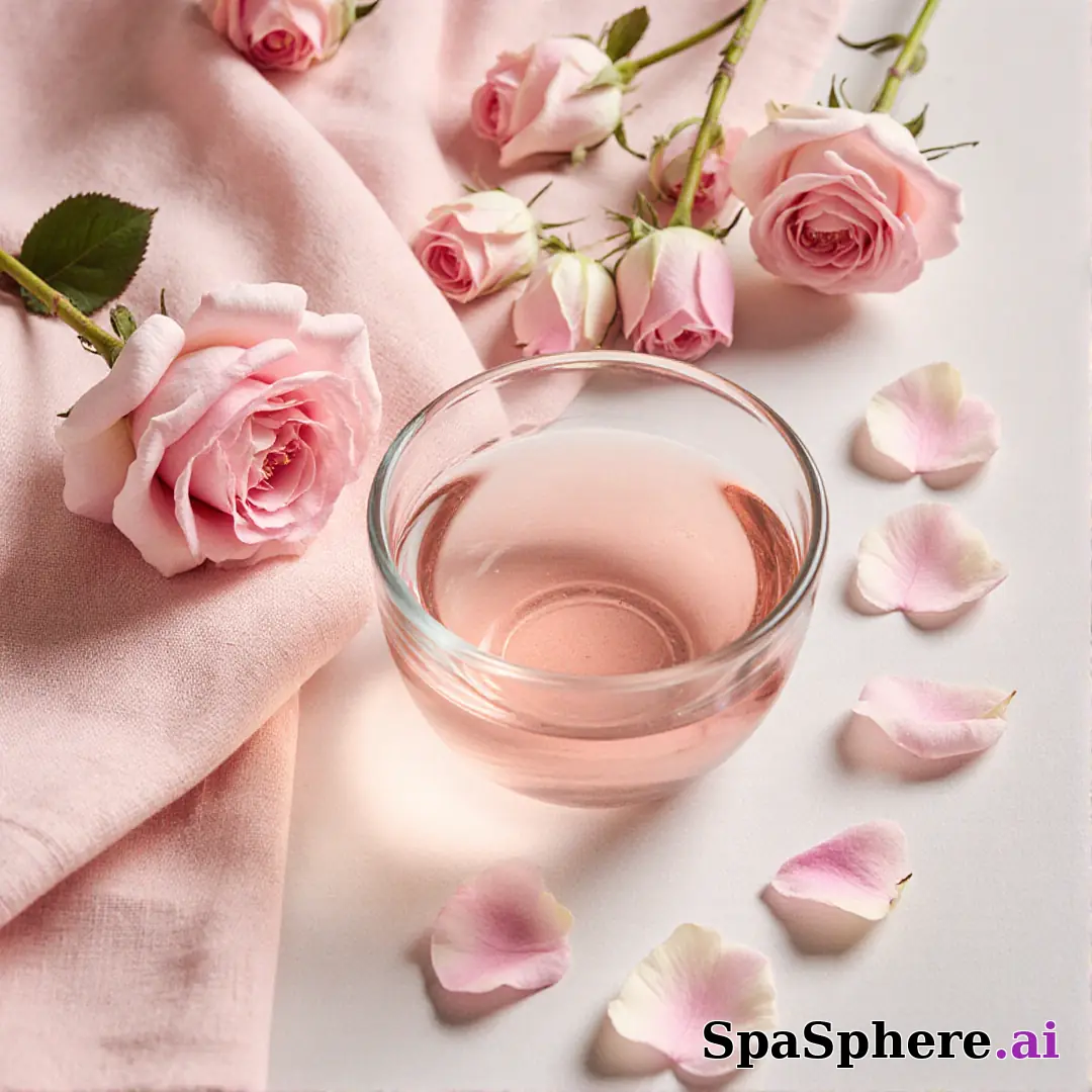 Soft pink rose petal spa flatlay – gentle feminine energy for estheticians. (20) [1080x1080]