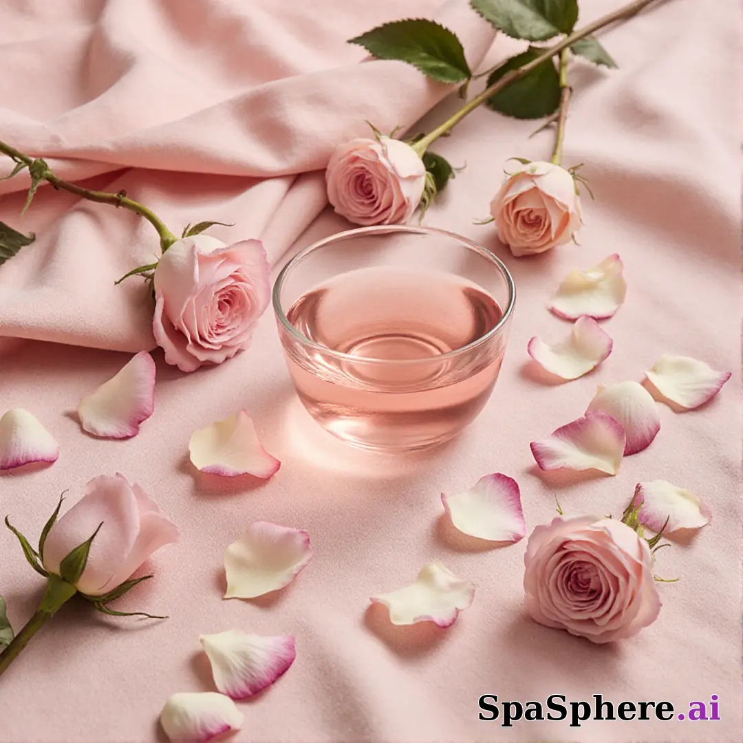 Soft pink rose petal spa flatlay – gentle feminine energy for estheticians. (22) [1080x1080]