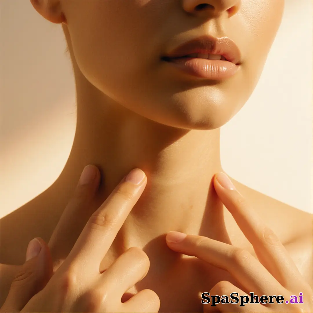 Golden-hour light on chin and collarbone with soft touch gesture and warm cinematic highlights. (13) [1080x1080]