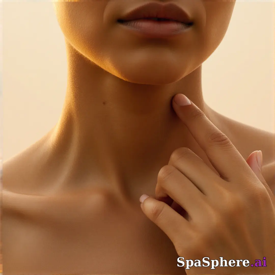 Golden-hour light on chin and collarbone with soft touch gesture and warm cinematic highlights. (16) [1080x1080]