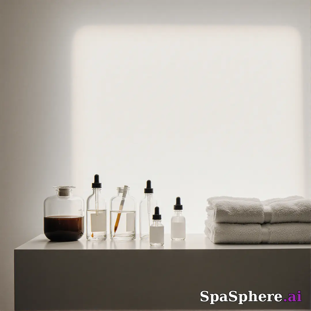 Minimal product staging spa scene – clean background for skincare retail posts. (10) [1080x1080]