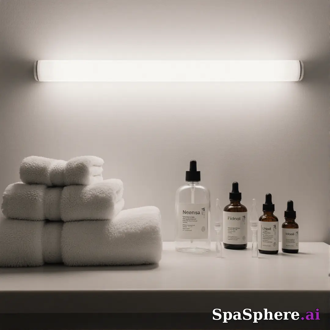 Minimal product staging spa scene – clean background for skincare retail posts. (16) [1080x1080]