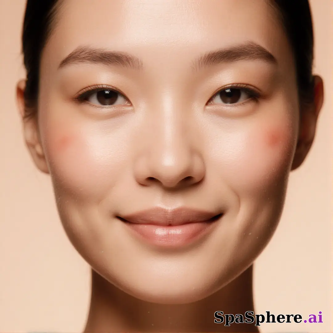 Close-up portrait showing glowing hydrated skin in soft daylight – gentle, authentic spa aesthetic. (11) [1080x1080]