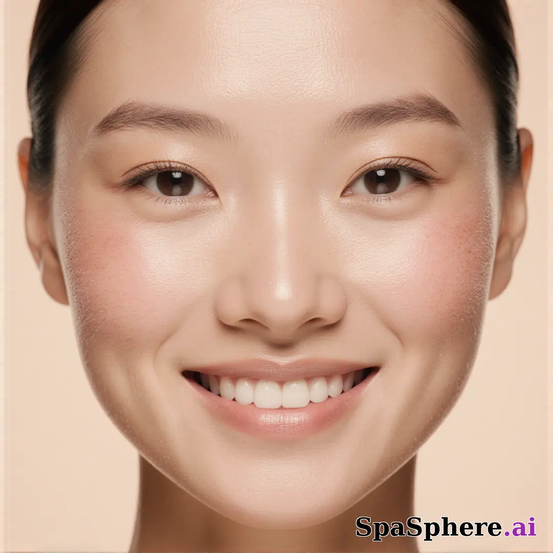 Close-up portrait showing glowing hydrated skin in soft daylight – gentle, authentic spa aesthetic. (14) [1080x1080]