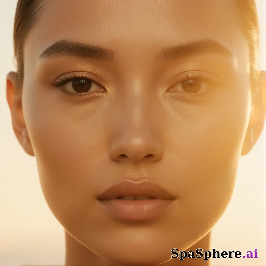 Warm radiant skin portrait under golden light – perfect for high-end spa and glow content. (17) [1080x1080]