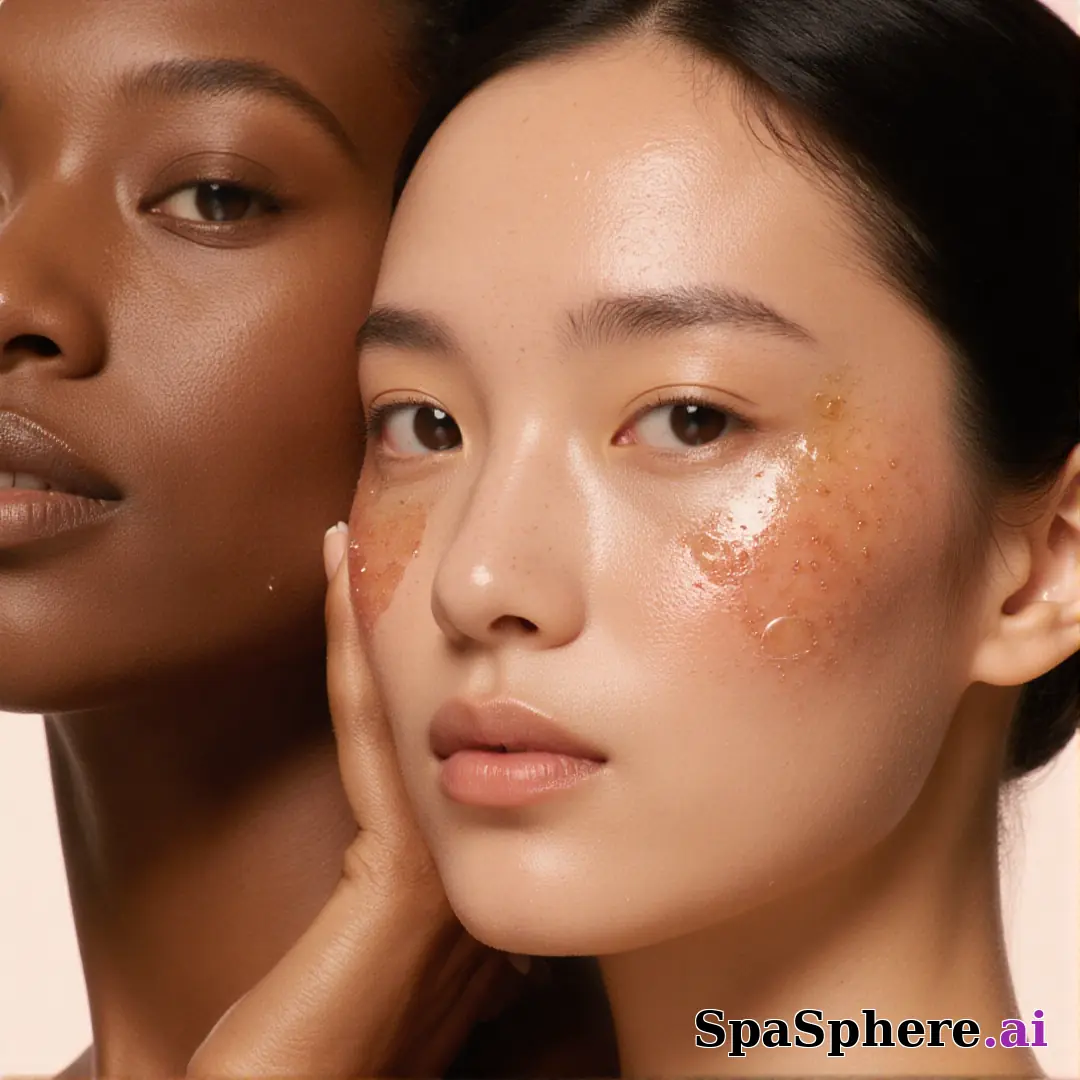 Hydrated skin close-up – natural light reflections and subtle moisture texture. (02) [1080x1080]