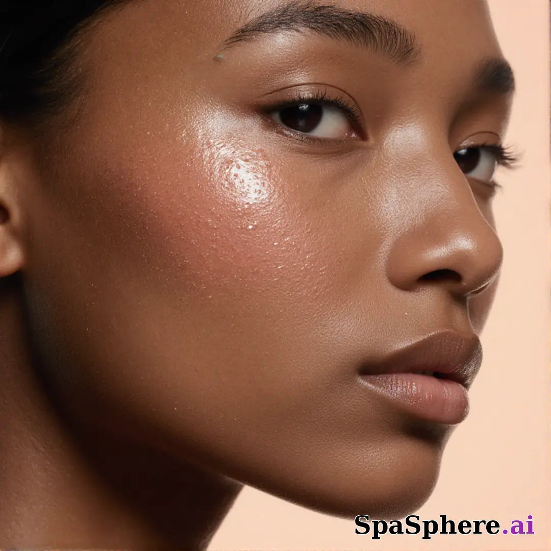 Hydrated skin close-up – natural light reflections and subtle moisture texture. (07) [1080x1080]