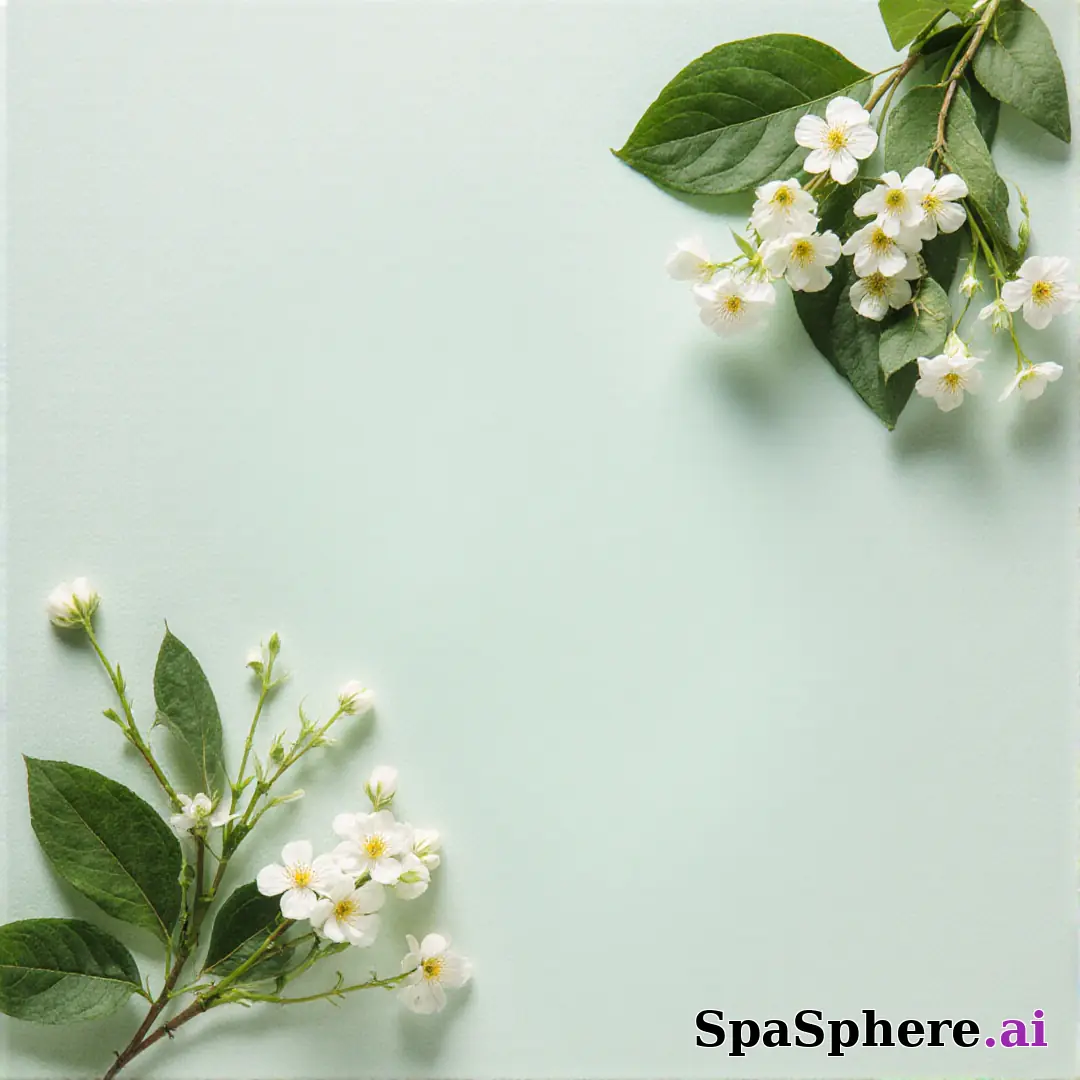 Fresh pale green spa flatlay – spring renewal theme for estheticians. (14) [1080x1080]