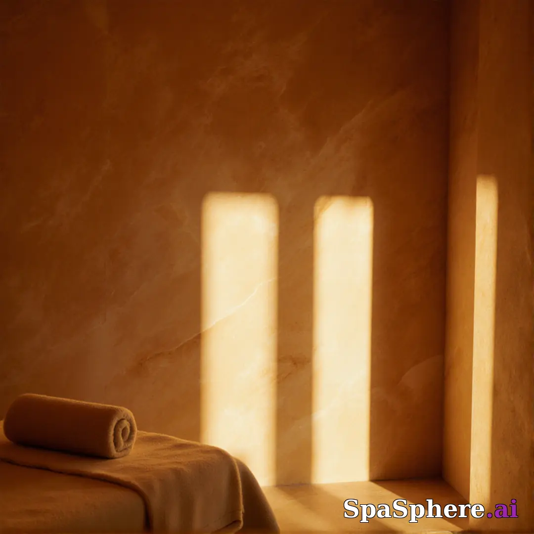 Golden-hour light in spa studio – natural sunlight spa atmosphere. (22) [1080x1080]