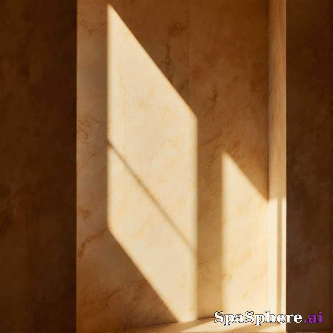 Golden-hour light in spa studio – natural sunlight spa atmosphere. (04) [1080x1080]