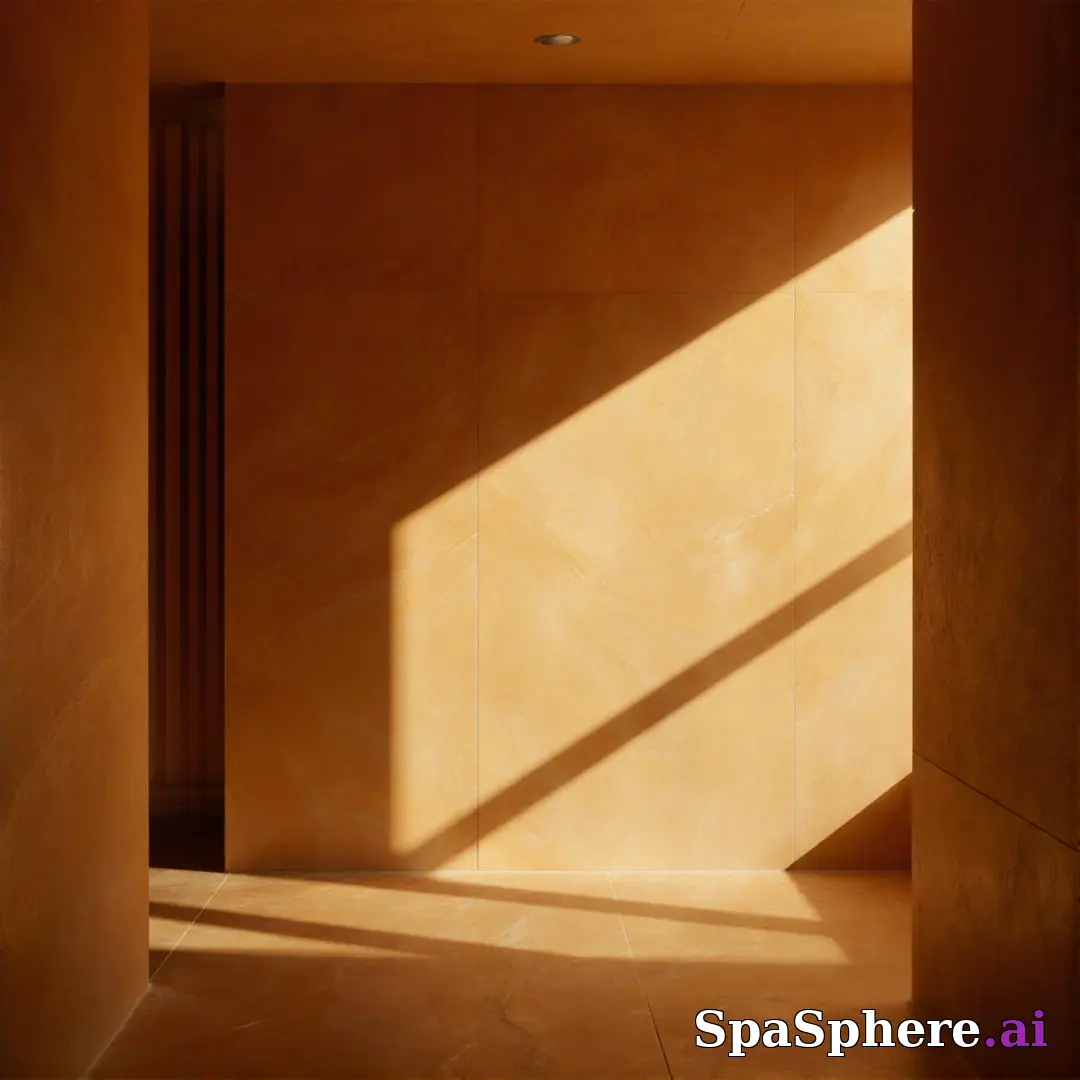 Golden-hour light in spa studio – natural sunlight spa atmosphere. (08) [1080x1080]