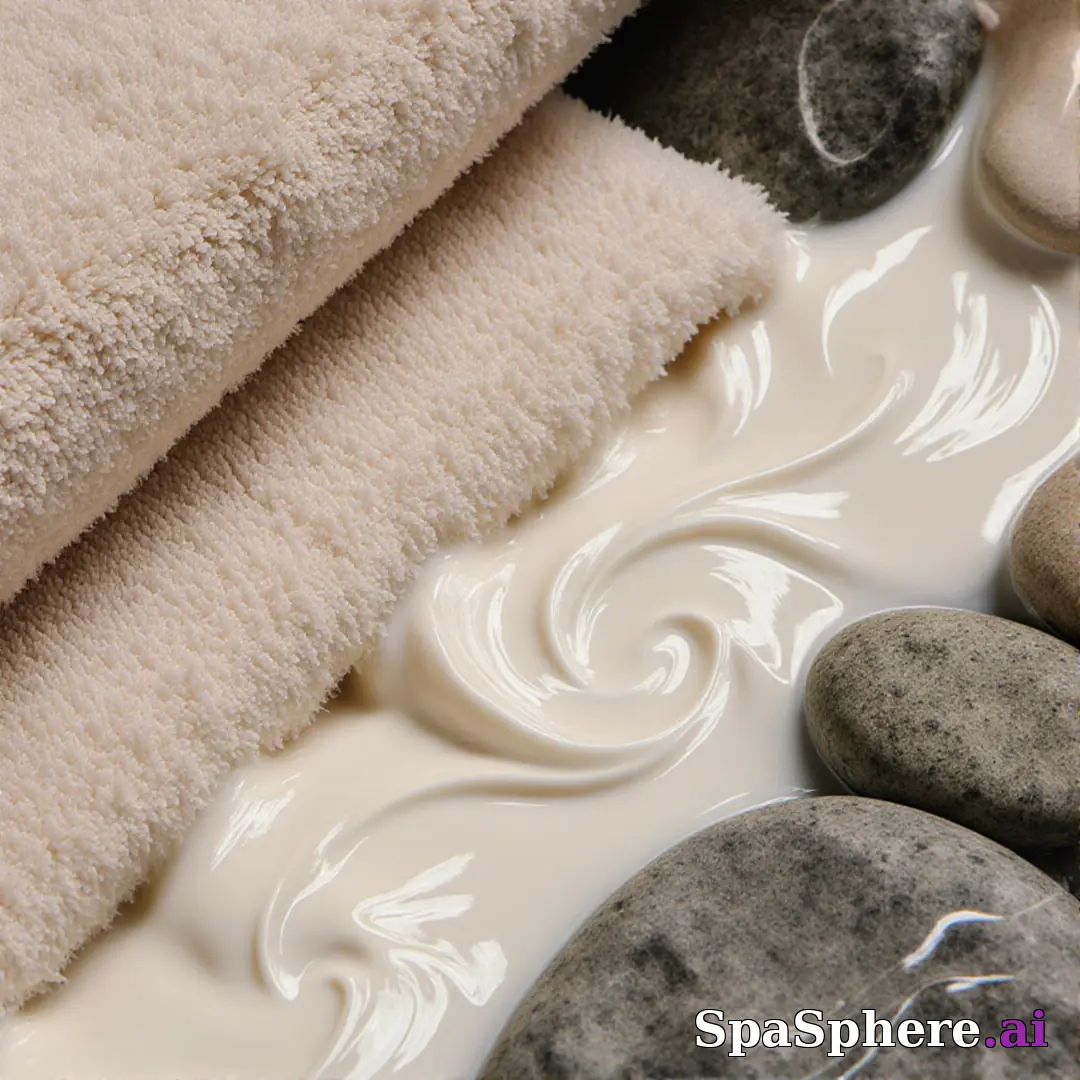 Macro spa textures – detailed skincare surfaces for educational content. (01) [1080x1080]