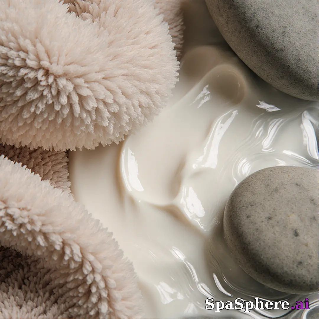 Macro spa textures – detailed skincare surfaces for educational content. (22) [1080x1080]