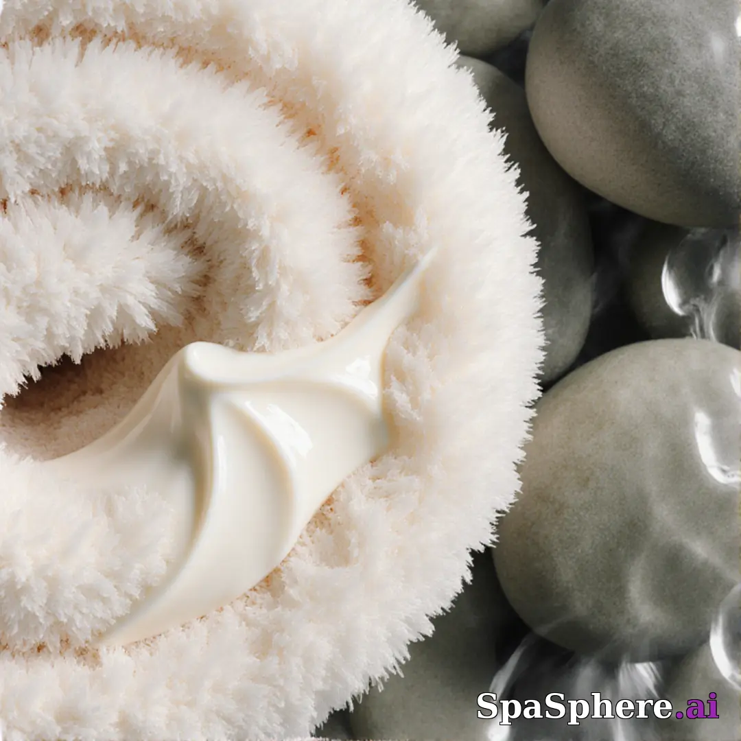 Macro spa textures – detailed skincare surfaces for educational content. (03) [1080x1080]