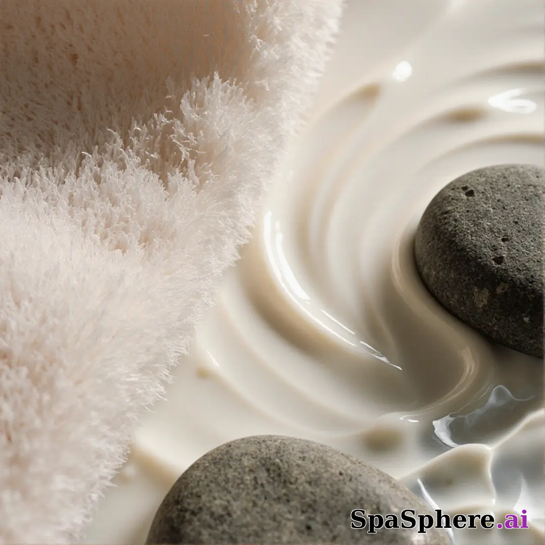 Macro spa textures – detailed skincare surfaces for educational content. (06) [1080x1080]