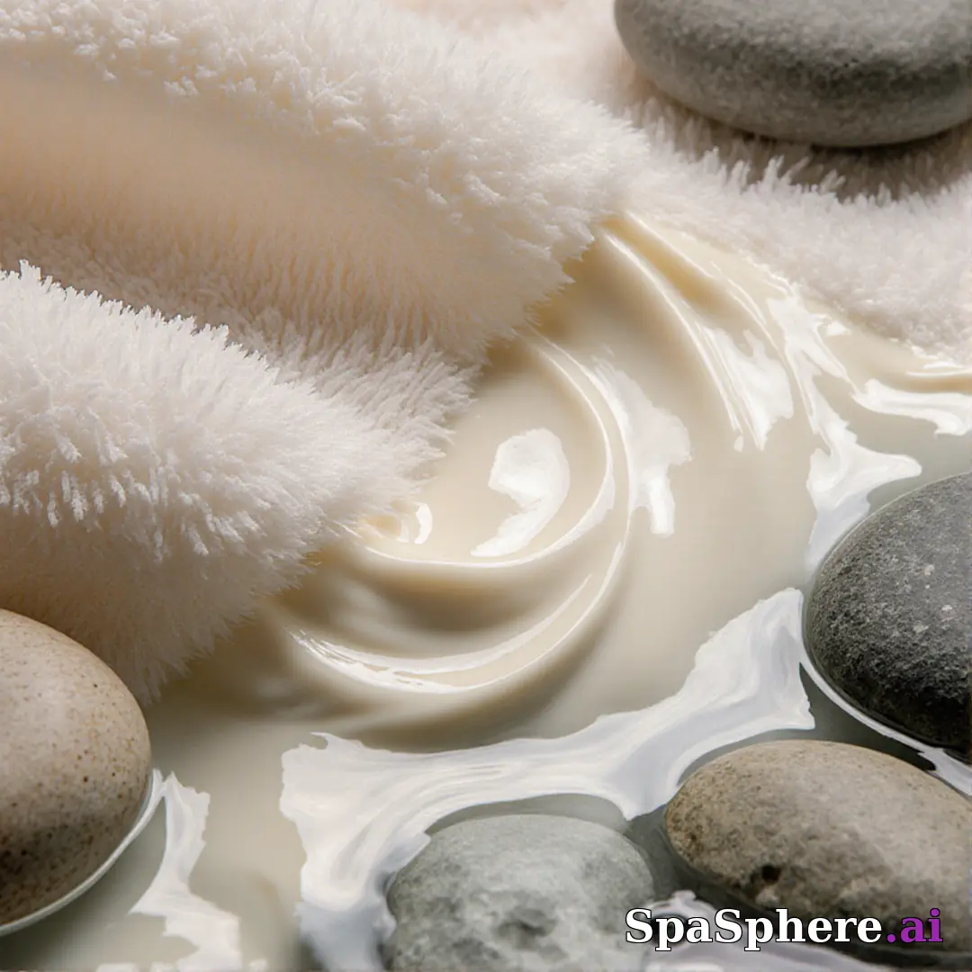 Macro spa textures – detailed skincare surfaces for educational content. (08) [1080x1080]